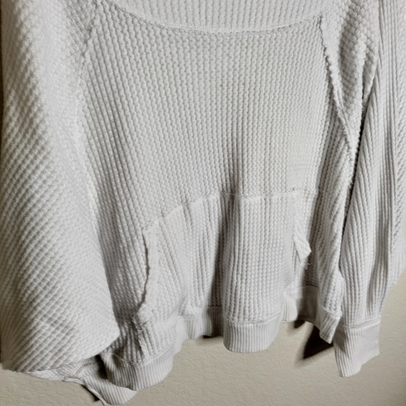 Free People We The Free Westend Thermal Top white sz Xs - Picture 4 of 8